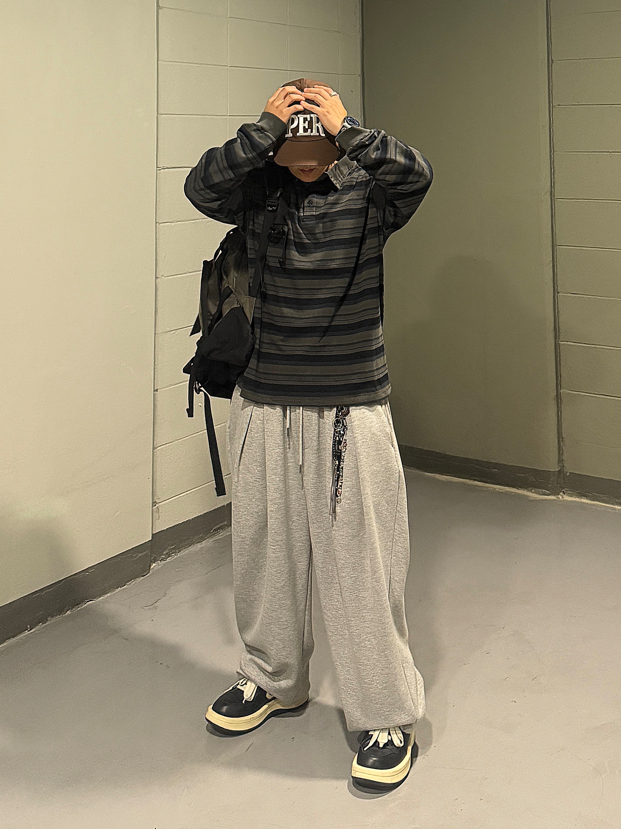 Converse x Drkshdw Turbowpn Black Cream, Gregory X thisisneverthat Day .5 Tnt Olive X Black 착용 스타일 - 4