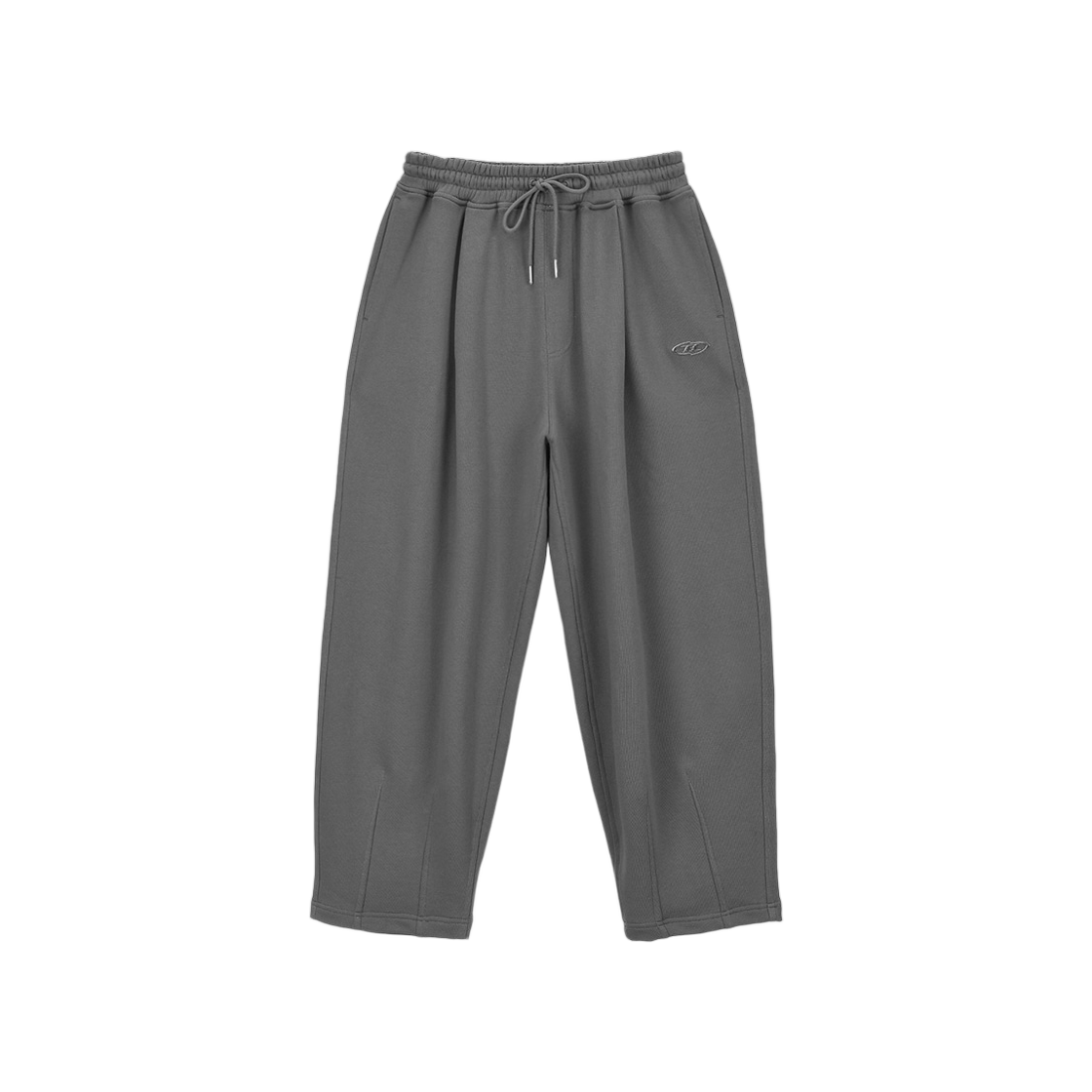 BG3MLP502CH BORN TO WIN Chrome B Maxi Wide Pants Charcoal