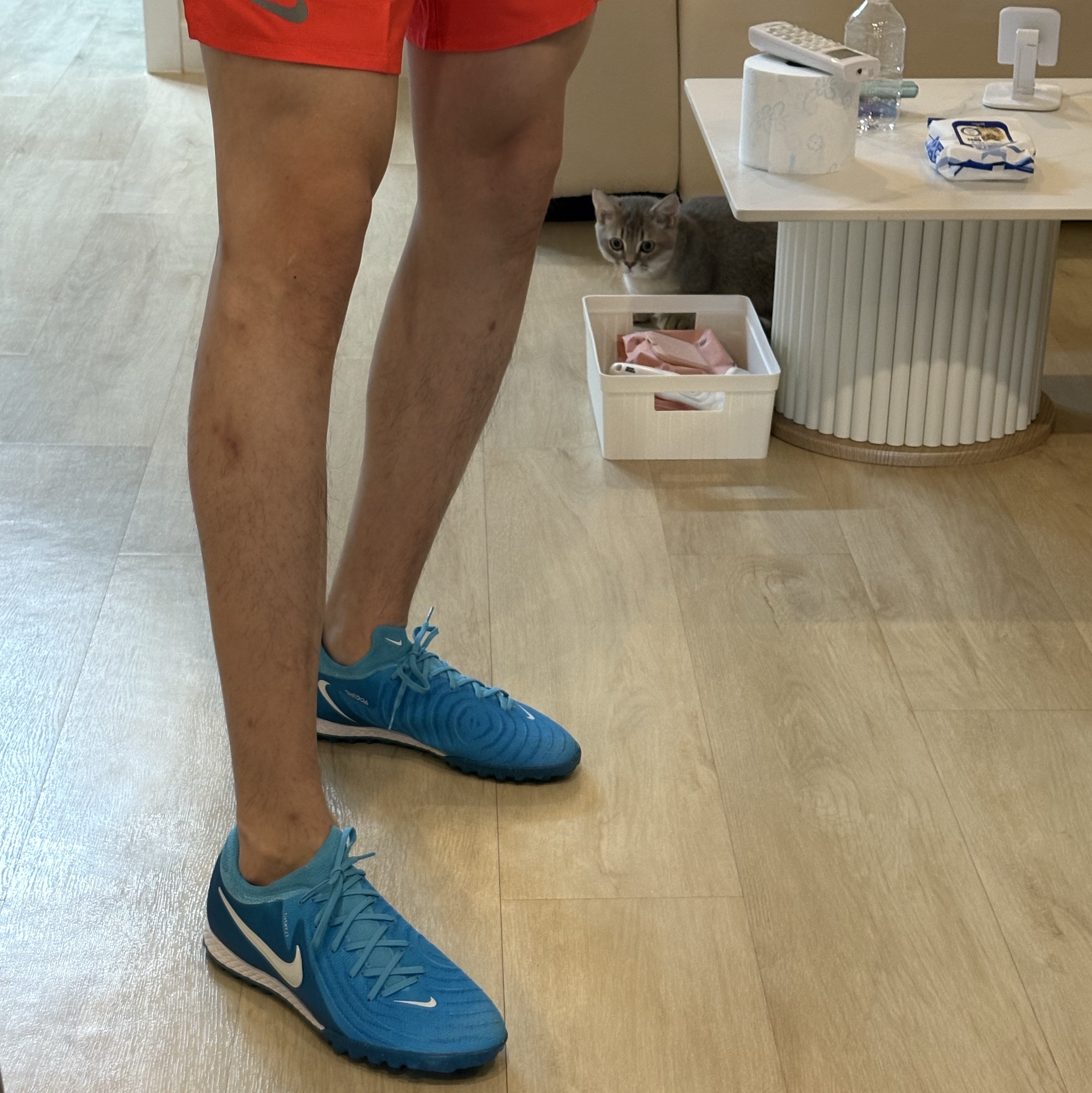 Nike Phantom GX 2 Pro TF Blue Fury White 착용 스타일