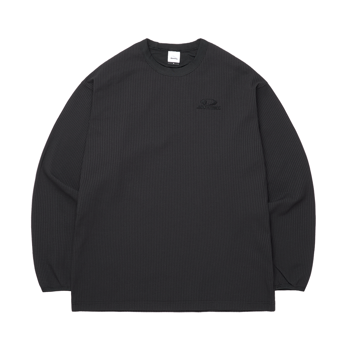 FVEG17112 Dimito Light Weight Waffle Lsv Tee Black