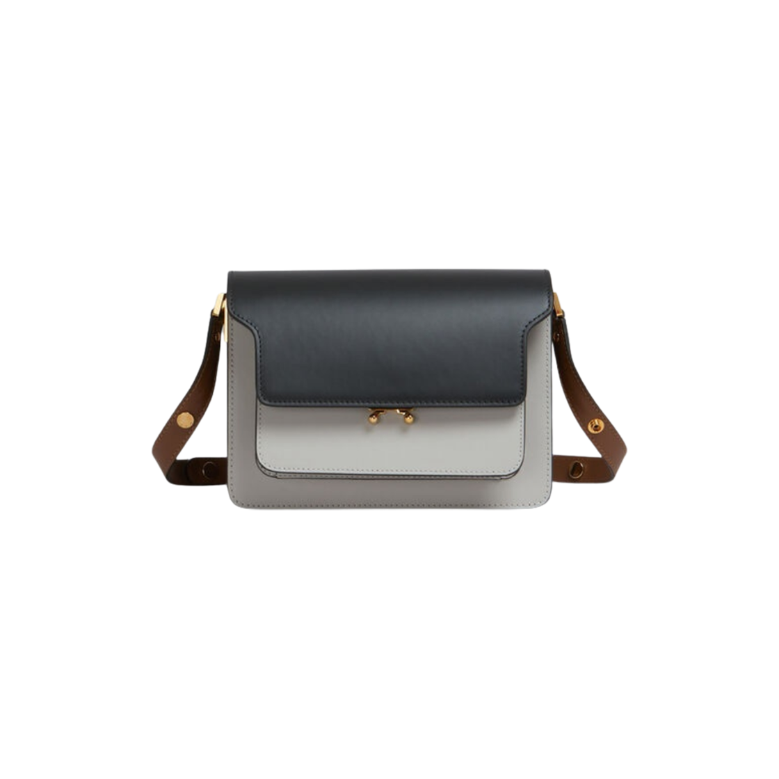 마르니 카프스킨 미디움 트렁크백 그레이(Marni Calfskin Medium Trunk Bag Grey)