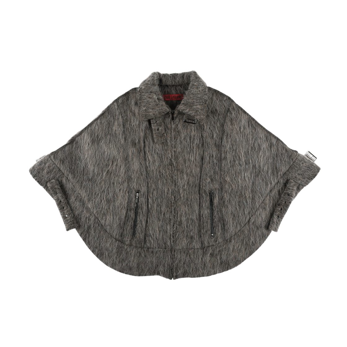 스틸레써디 헤어리 벨티드 케이프 코트 브라운(Still Lethardy Hairy Belted Cape Coat Brown)