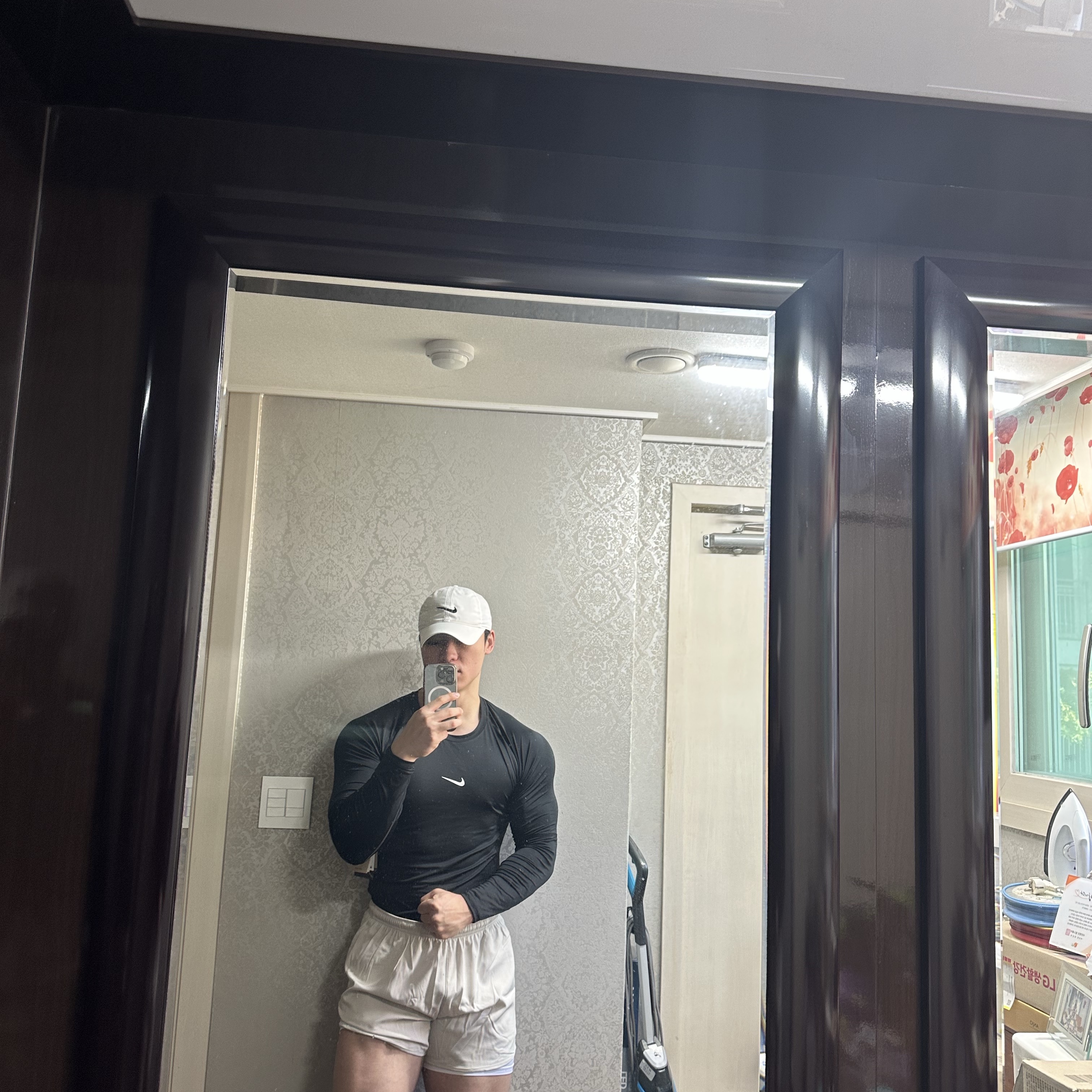 Nike Pro Dri-Fit Fitness Mock Neck Long Sleeve Top Black - Asia, Nike Pro Dri-Fit Tight Long Sleeve Fitness Top Black - Asia 착용 스타일 - 4