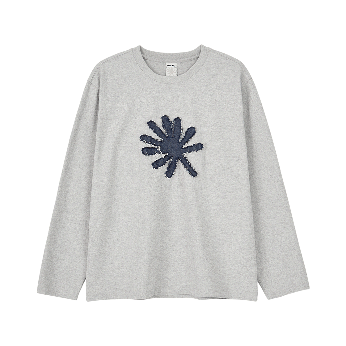 DD25FLTS-002 DANDEL Symbol Applique Long Sleeve Grey