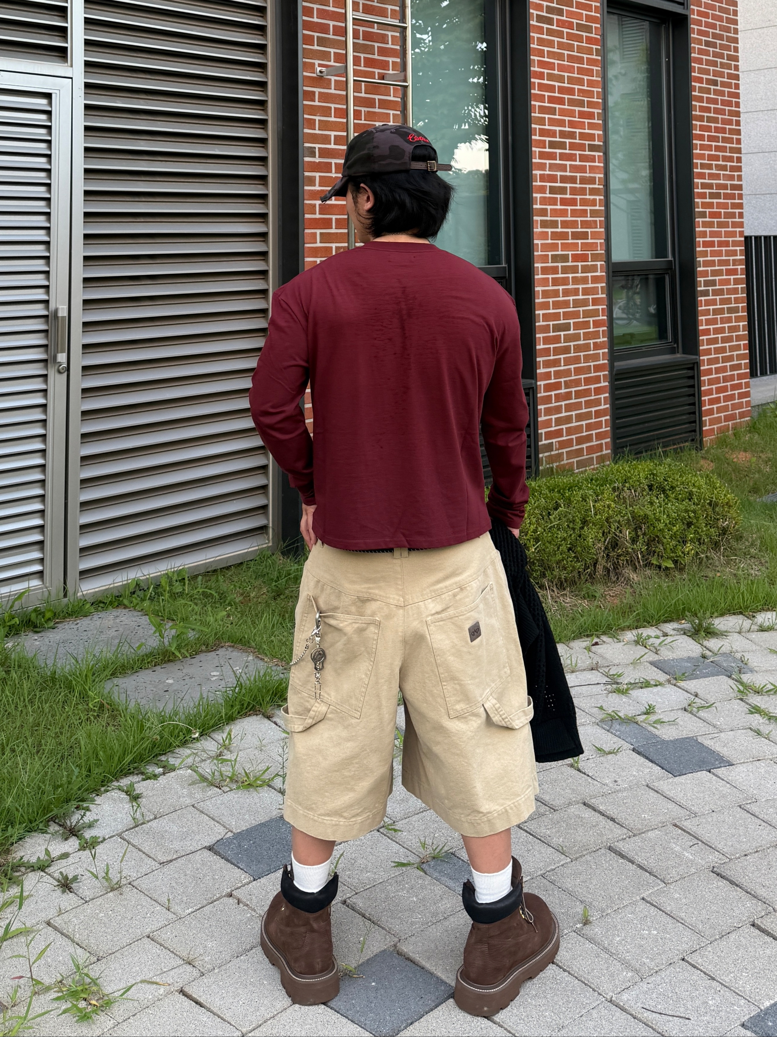 SOULESURES BOLD BELUGA Espresso Brown, ETCE New Vision Camo Cap Night Jungle 착용 스타일 - 5