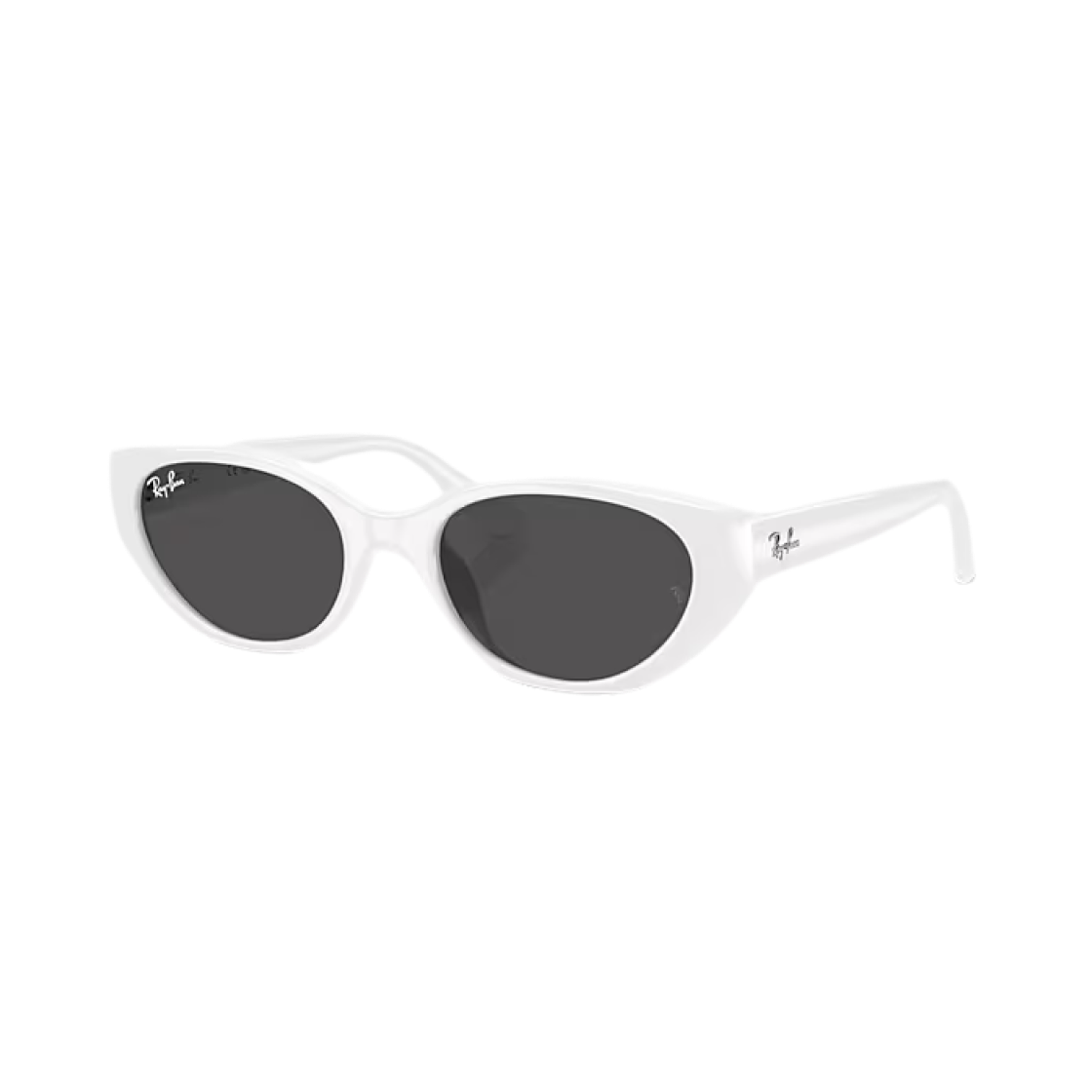 레이밴 RB4457D 바이오 베이스드 폴리쉬드 화이트 프레임 다크 그레이 렌즈 로우 브릿지 핏(Ray-Ban RB4457D Bio-Based Polished White Frame Dark Grey Lense Low Bridge Fit)