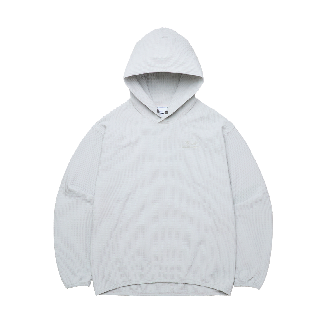 FVED16300 Dimito Light Weight Waffle Hoodie Mist Grey