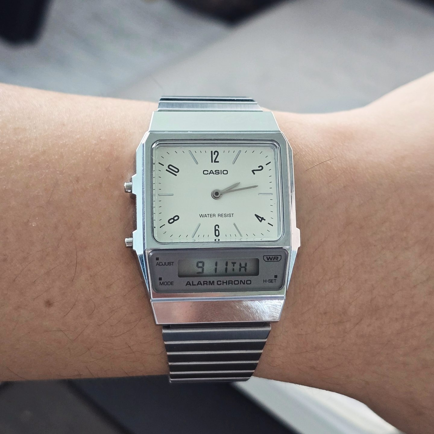Casio AQ-800E-7A2, Jacob & Co x Peaceminusone Pendant Sterling Silver & Yellow Gold 착용 스타일 - 2