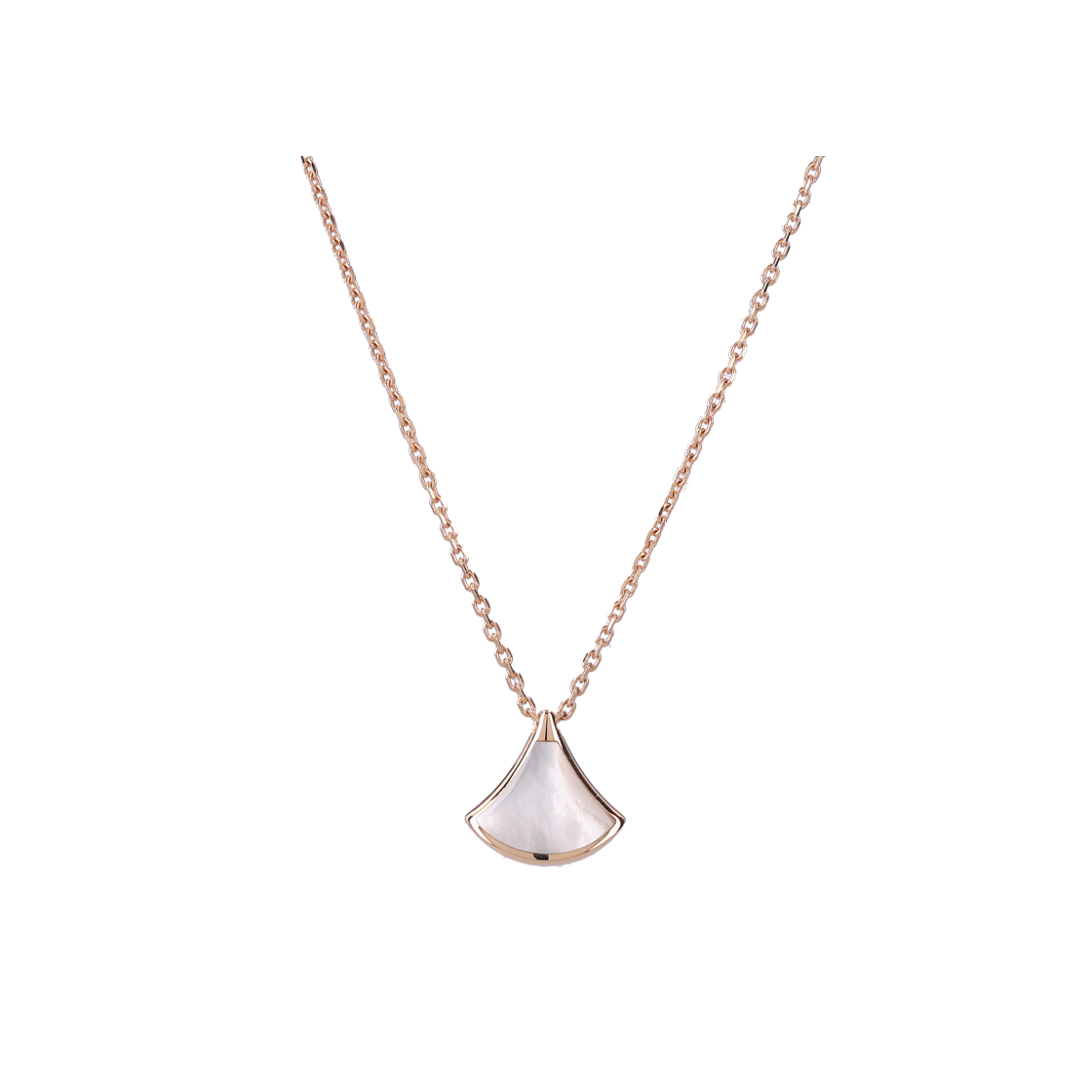 ITH3BR8OPOI2 Bulgari Divas' Dream Necklace in 18K Pink Gold with Mother of Pearl