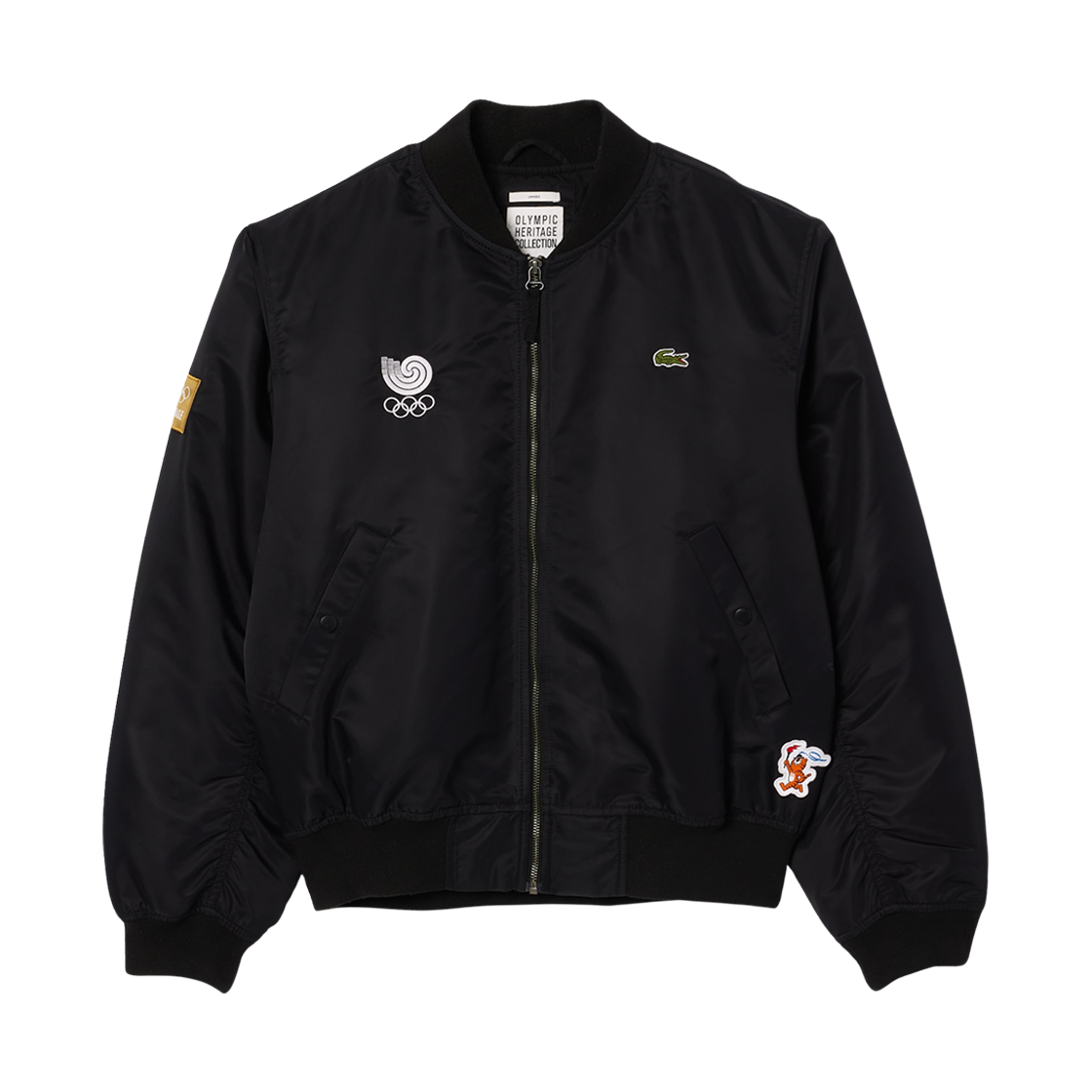 BH8580-55G-031 Lacoste 1988 Seoul Olympics Special Bomber Jacket Black
