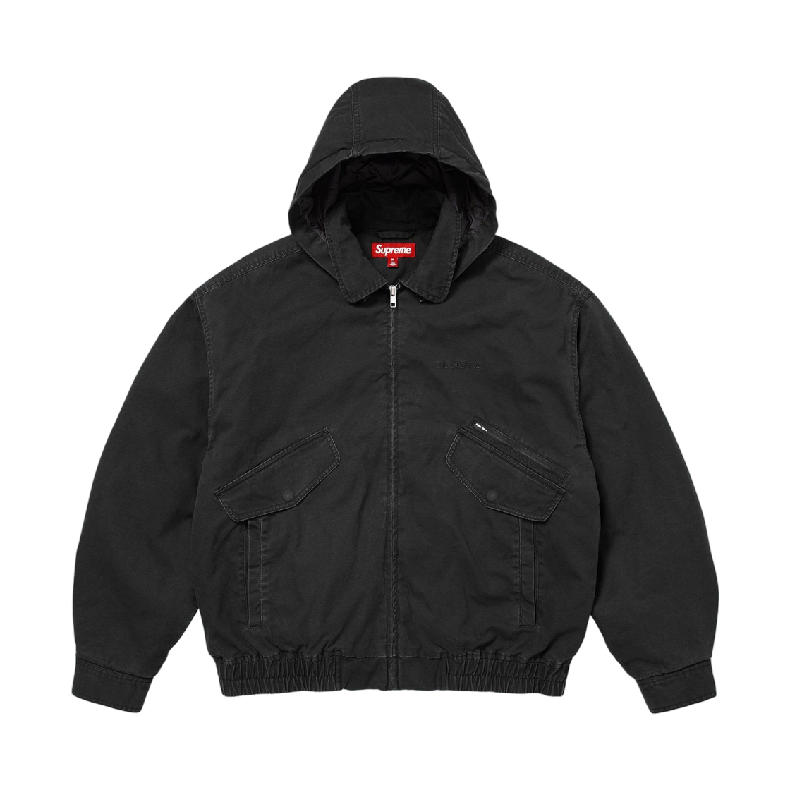 슈프림 후드 유틸리티 자켓 블랙 - 25FW(Supreme Hooded Utility Jacket Black - 25FW)