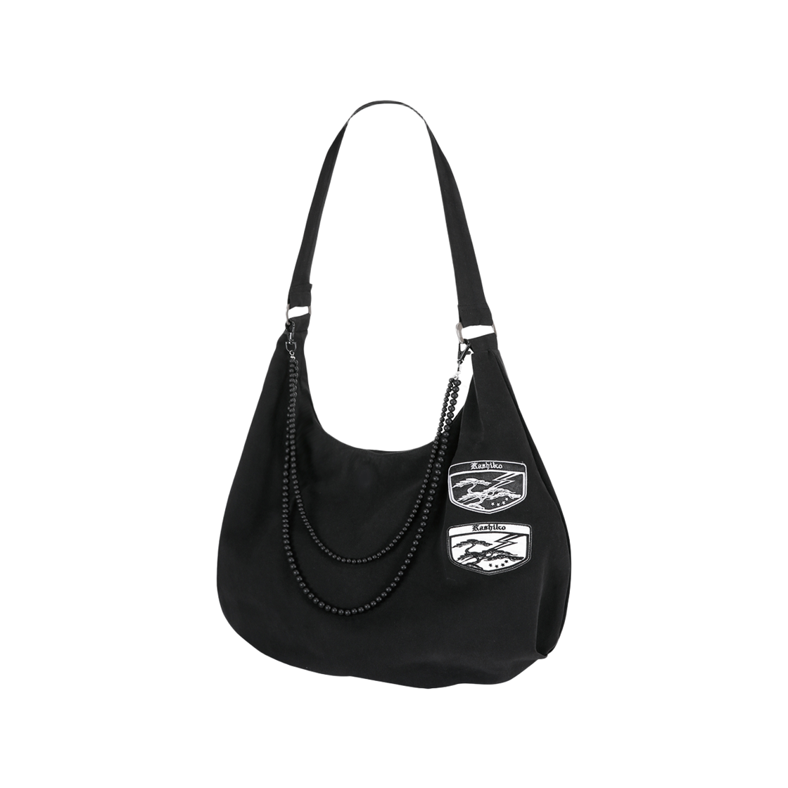 52600 Kashiko Ball Chain Bag Black
