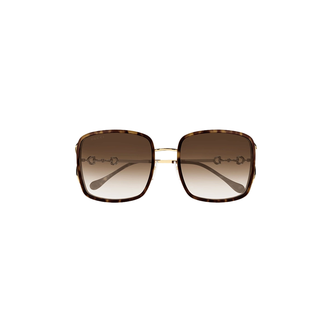 GG1016SK-003 Gucci Rectangular Square Frame Sunglasses Havana Brown