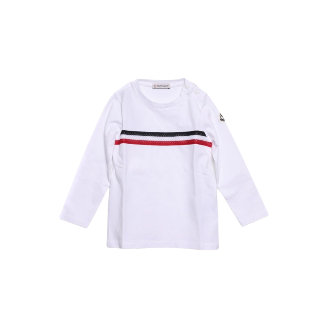 (키즈) 몽클레르 매글리아 롱슬리브 티셔츠 화이트 - 21SS((Kids) Moncler Maglia Long Sleeve T-Shirt White - 21SS) - 1