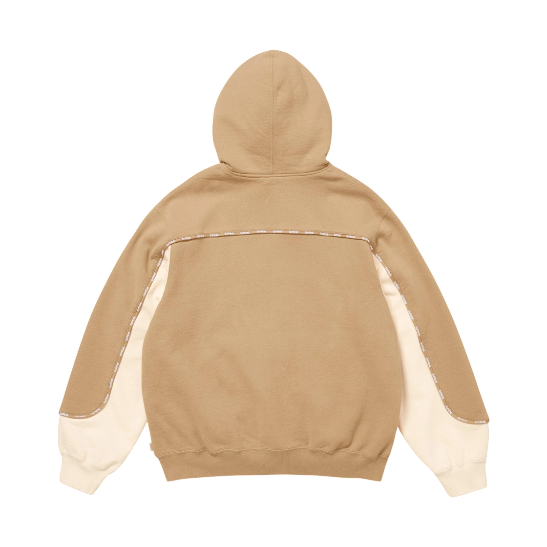 슈프림 파이핑 집업 후드 스웨트셔츠 다크 탄 - 25FW(Supreme Piping Zip Up Hooded Sweatshirt Dark Tan - 25FW) - 2