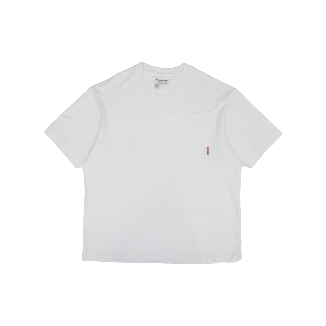 ITLTU8JIVTJF Acne Studios Pocket T-Shirt - White