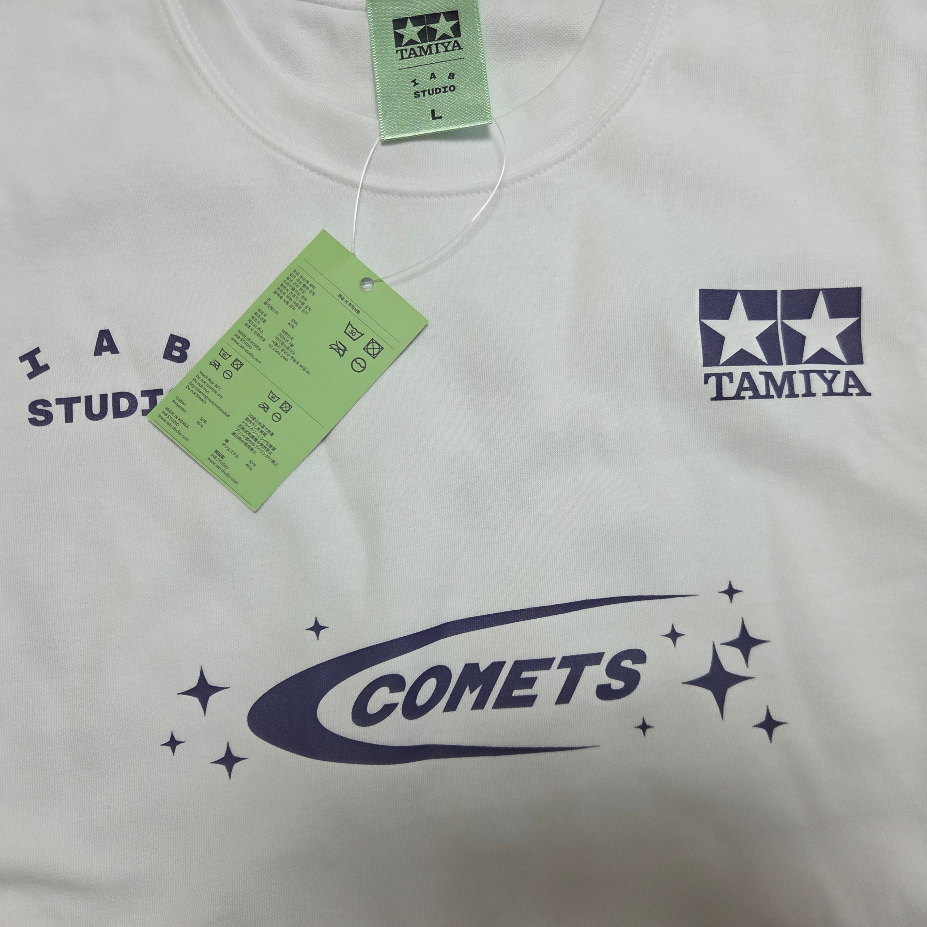 IAB Studio x Tamiya IAB Comets T-Shirt White 착용 스타일 - 5