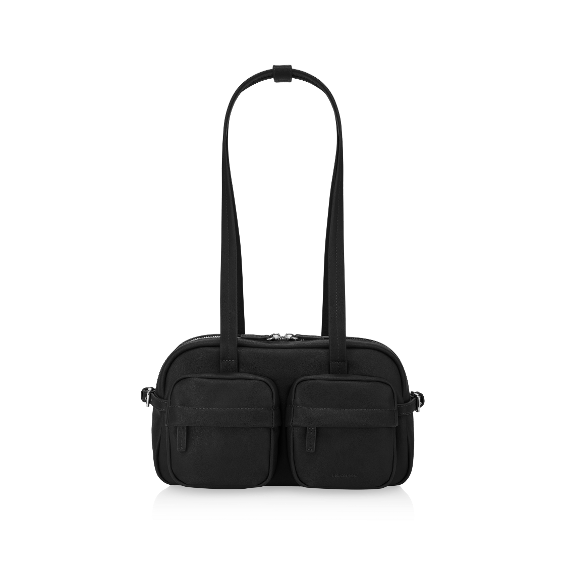 1110494 FINDKAPOOR Twin Pocket Shoulder Bag 27 Black