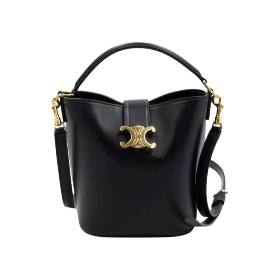 ITPB7M2LBLES Celine Louise Small Tote Bag in Black Soft Calfskin