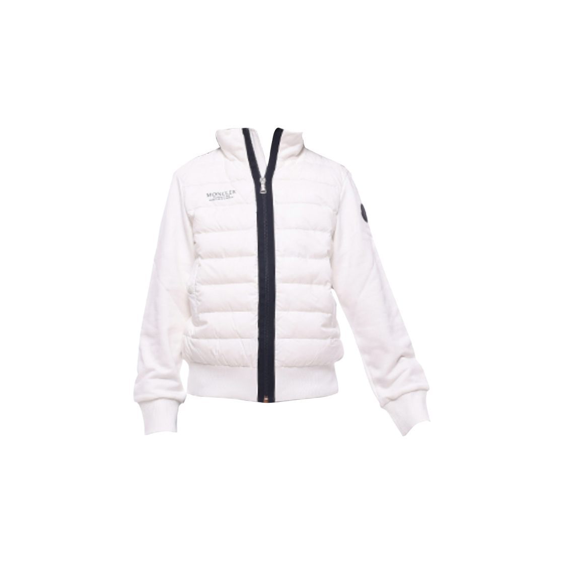 H1-094-8G00015-809DK-034 (Kids) Moncler Logo Patch Padded Jacket White - 22SS