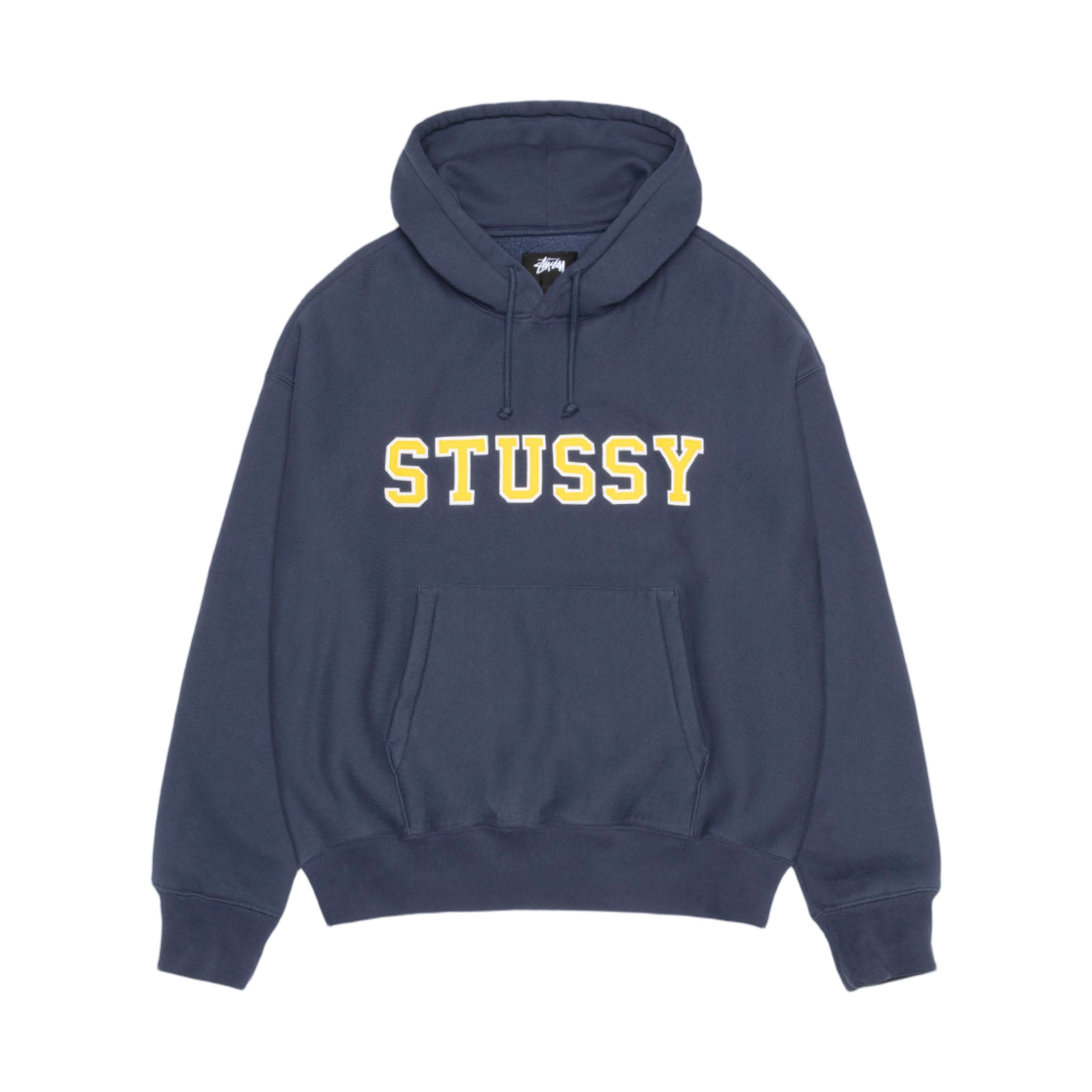 스투시 펠트 아플리케 후드 네이비(Stussy Felt Applique Hoodie Navy)