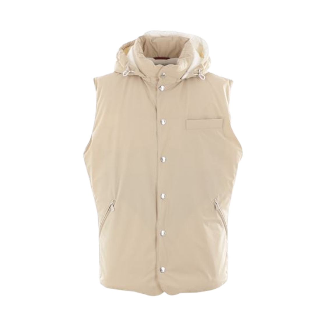 브루넬로 쿠치넬리 후드 다운 질렛 베이지(Brunello Cucinelli Hooded Down Gilet Beige)