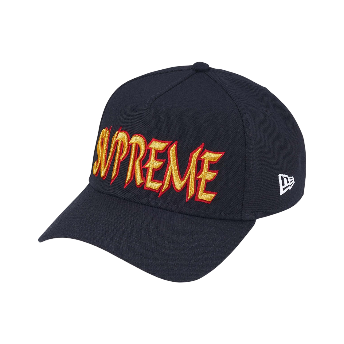 슈프림 샤프 스펠아웃 어드저스터블 뉴에라 네이비 - 25FW(Supreme Sharp Spellout Adjustable New Era Navy - 25FW) - 1