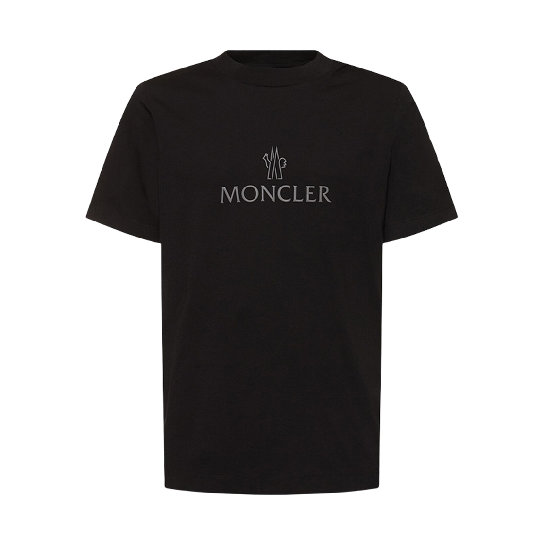 몽클레르 로고 프린트 티셔츠 블랙 - 25SS(Moncler Logo Printed T-Shirt Black - 25SS) - 1