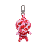 BAPE 186 ABC Camo Baby Milo Plush Doll Key Chain Pink