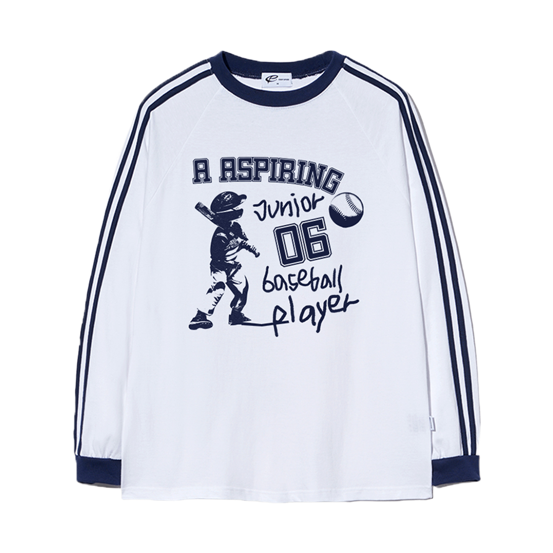 이스케이프프롬 베이스볼 주니어 프린트 트랙 롱슬리브 화이트(Escapefrom Baseball Junior Print Track Long Sleeve White) - 1