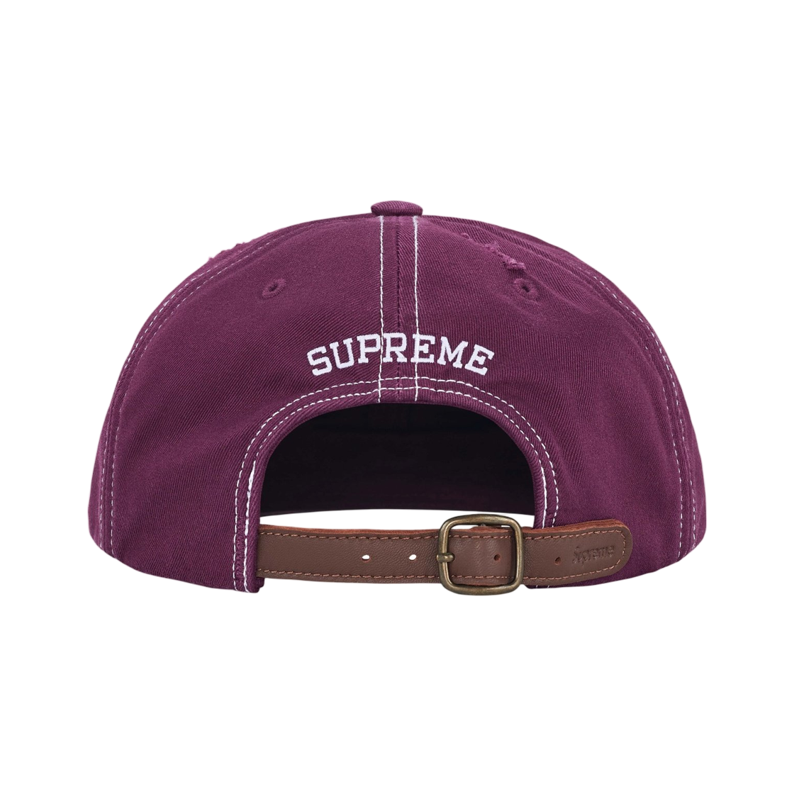 슈프림 디스트레스드 스크립트 6-패널 다크 퍼플 - 25FW(Supreme Distressed Script 6-Panel Dark Purple - 25FW) - 2