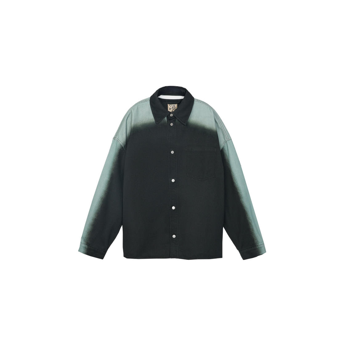 캠퍼 랩 스프레이드 데님 셔츠 페이디드 블랙(CAMPER LAB Sprayed Denim Shirt Faded Black)