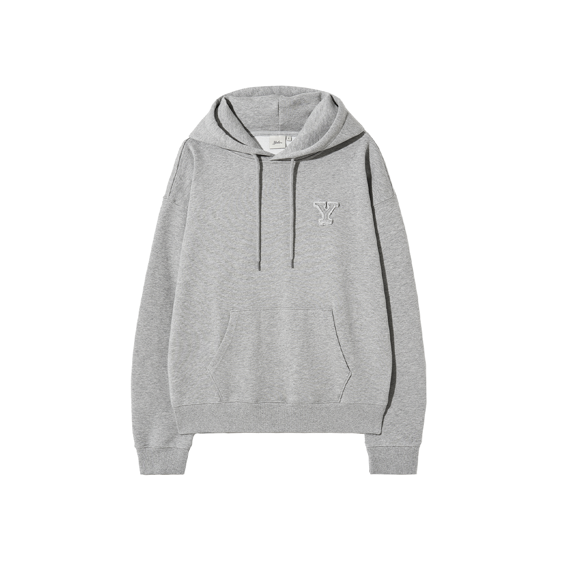 예일 Y로고 아플리케 후드_그레이(Yale Y Logo Applique Hoodie Gray)