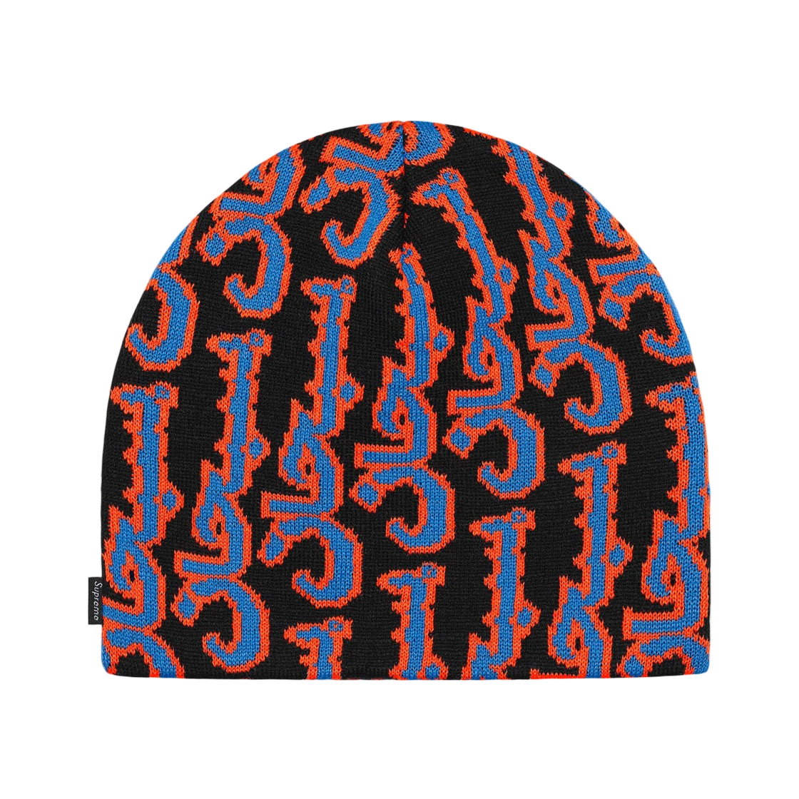 슈프림 아라빅 자카드 비니 블랙 - 25FW(Supreme Arabic Jacquard Beanie Black - 25FW) - 1