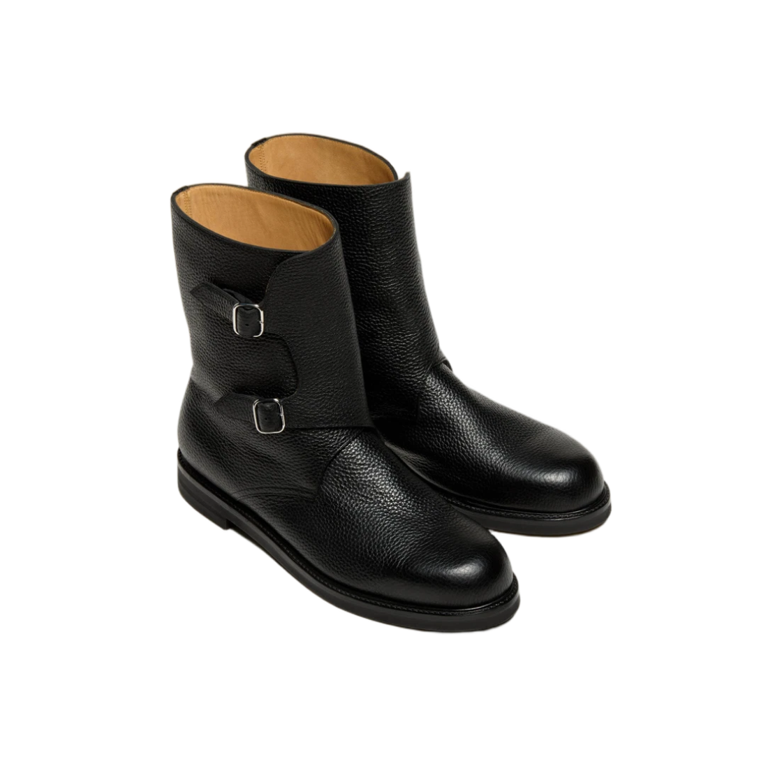 오라리 레더 워크 부츠 블랙(Auralee Leather Work Boots Black) - 2