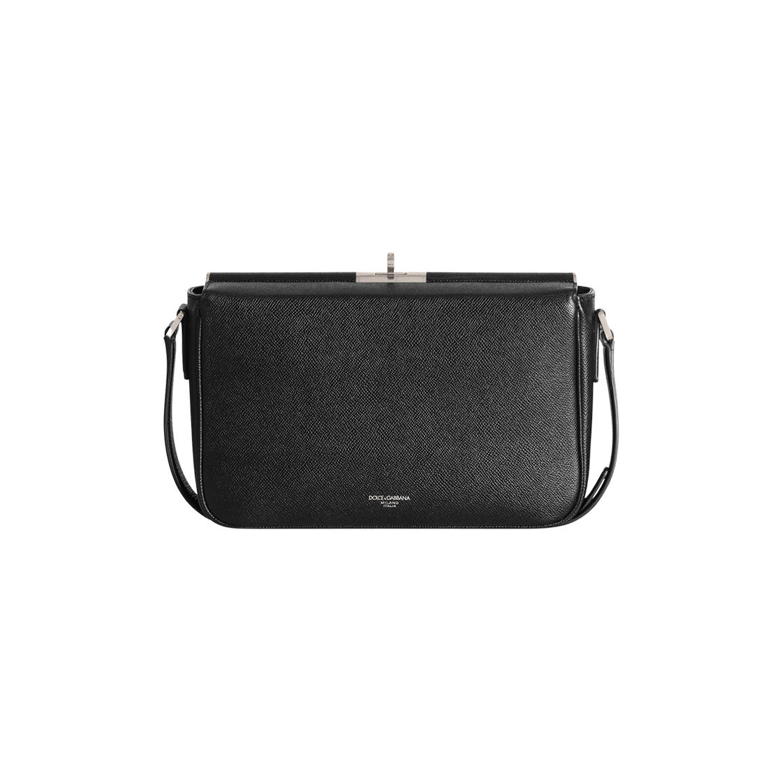 BM2481A9AB680999 Dolce & Gabbana Marlene Alpine Calfskin Crossbody Bag Black
