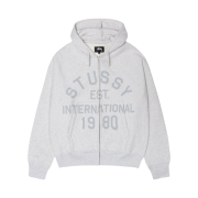 Stussy Established Zip Hoodie Ash Heather