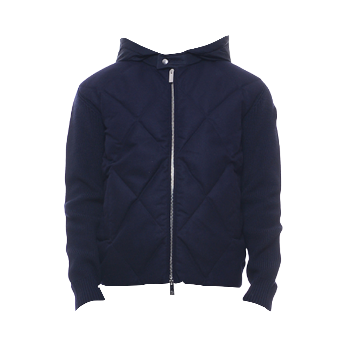 F2-091-9B51300-A9418-742 Moncler Quilted Hooded jacket Navy Blue - 20FW
