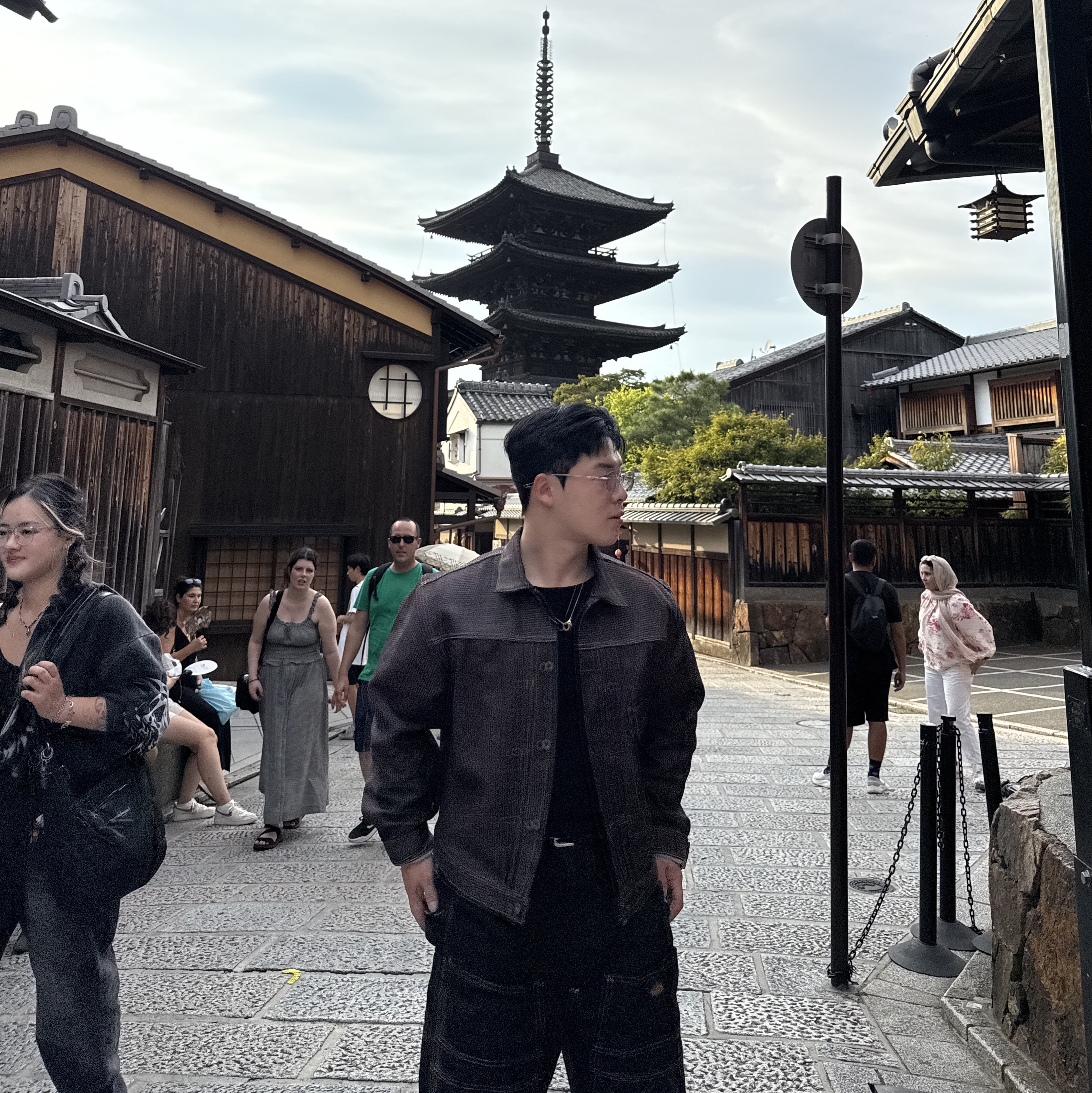 Kapital Thin Canvas Lumber Pants Black, Kapital Century Denim 1st Jacket N5S Brown 착용 스타일 - 3