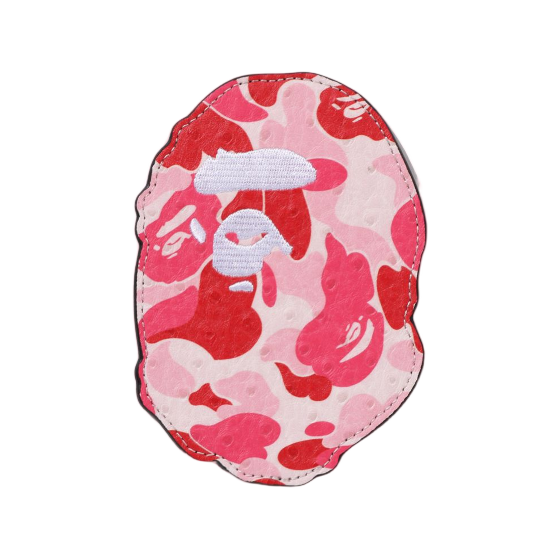 베이프 134 ABC 카모 에이프 헤드 카드 케이스 핑크(BAPE 134 ABC Camo Ape Head Card Case Pink)