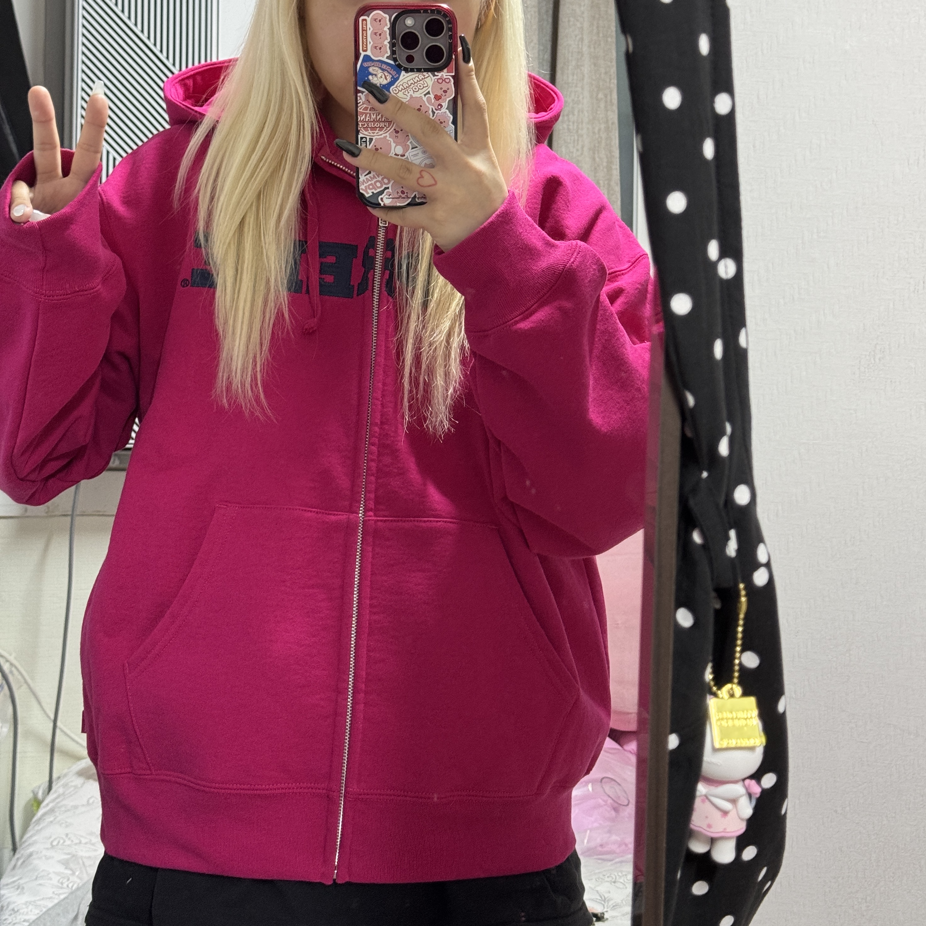 Supreme Collegiate Applique Zip Up Hooded Sweatshirt Fuchsia - 25FW, Apple iPhone 15 Pro 256GB Natural Titanium (Korean Ver.) 착용 스타일 - 2