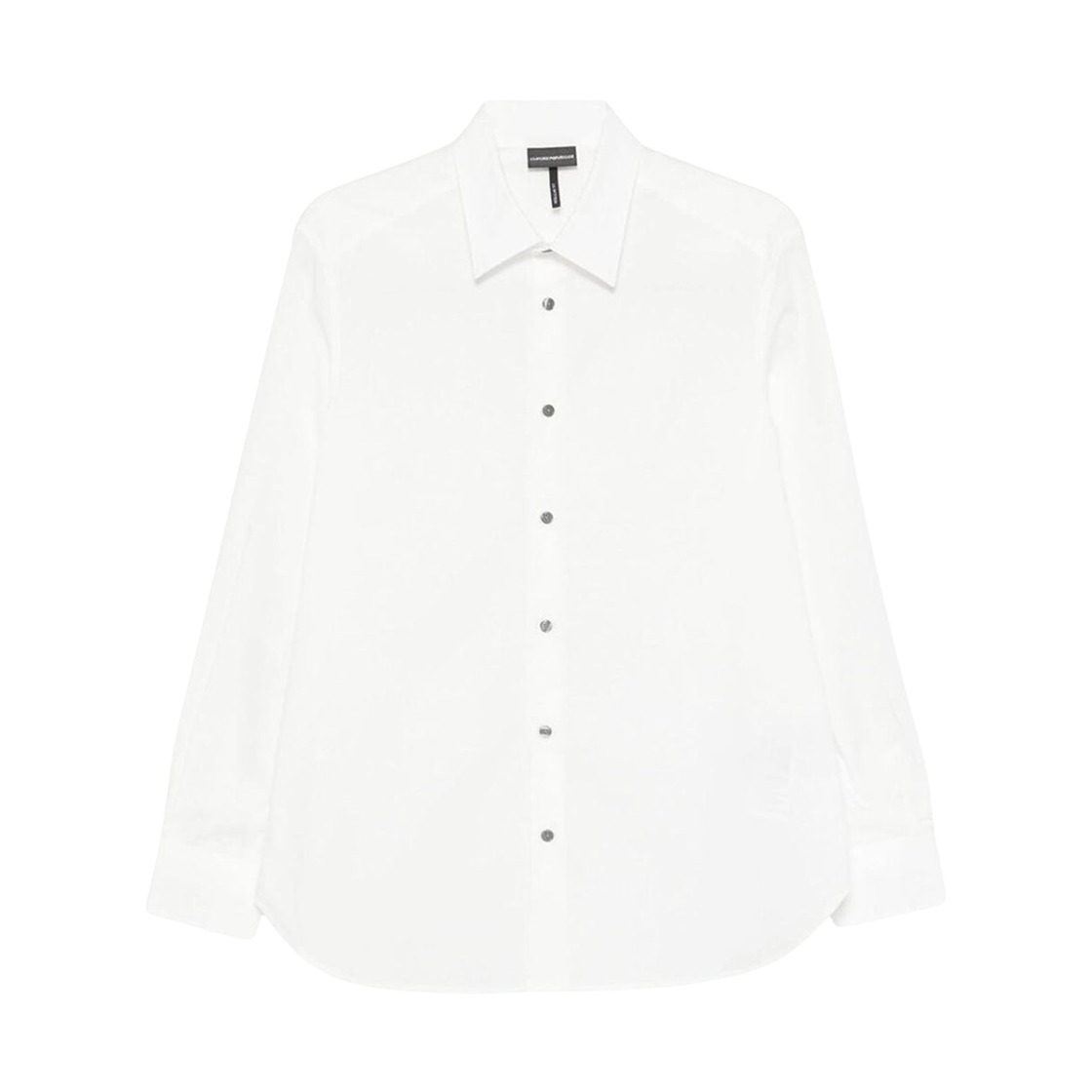 엠포리오 아르마니 올오버 로고 코튼 셔츠 화이트(Emporio Armani Allover Logo Cotton Shirt White) - 1