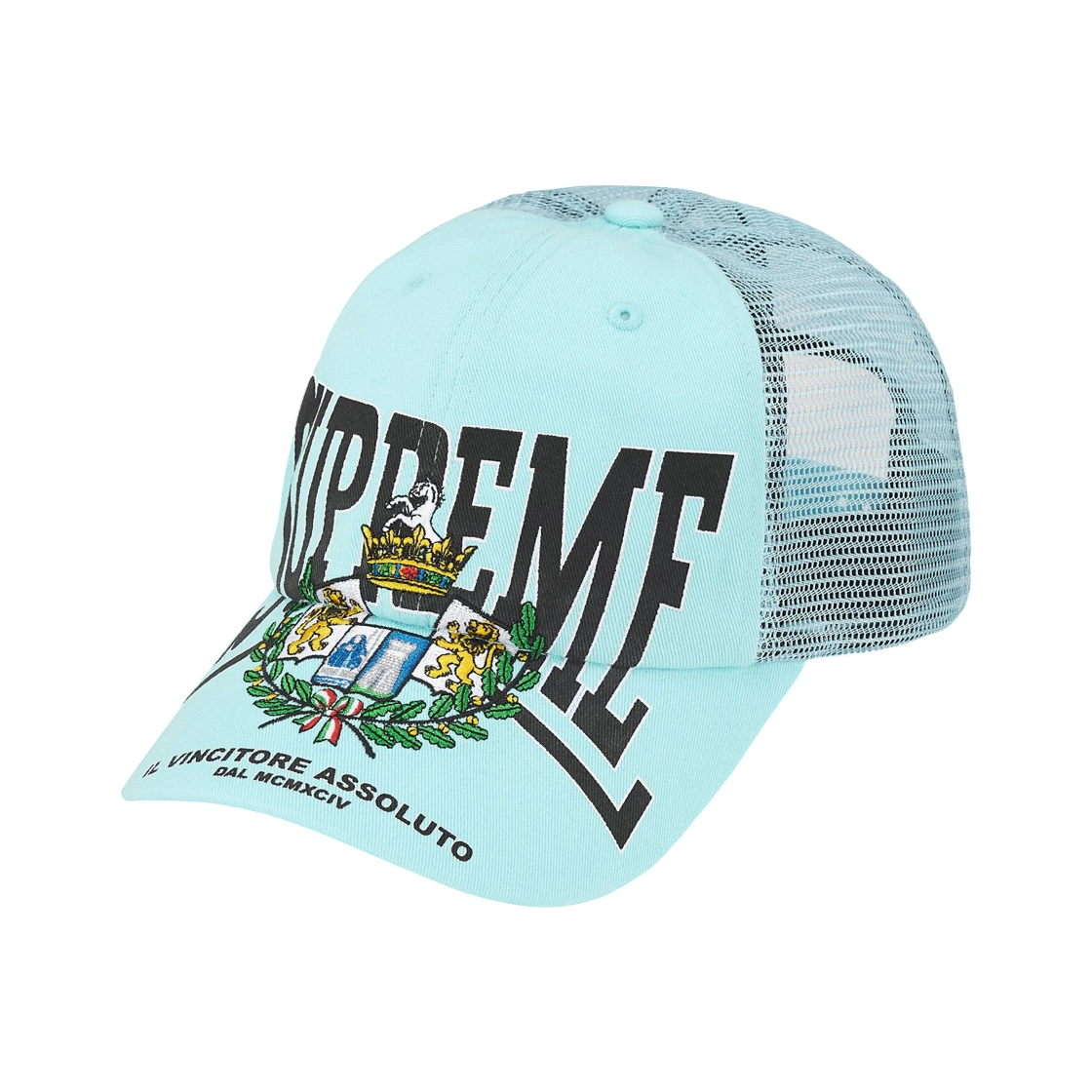 슈프림 크레스트 메쉬 백 6-패널 라이트 블루 - 25FW(Supreme Crest Mesh Back 6-Panel Light Blue - 25FW) - 1