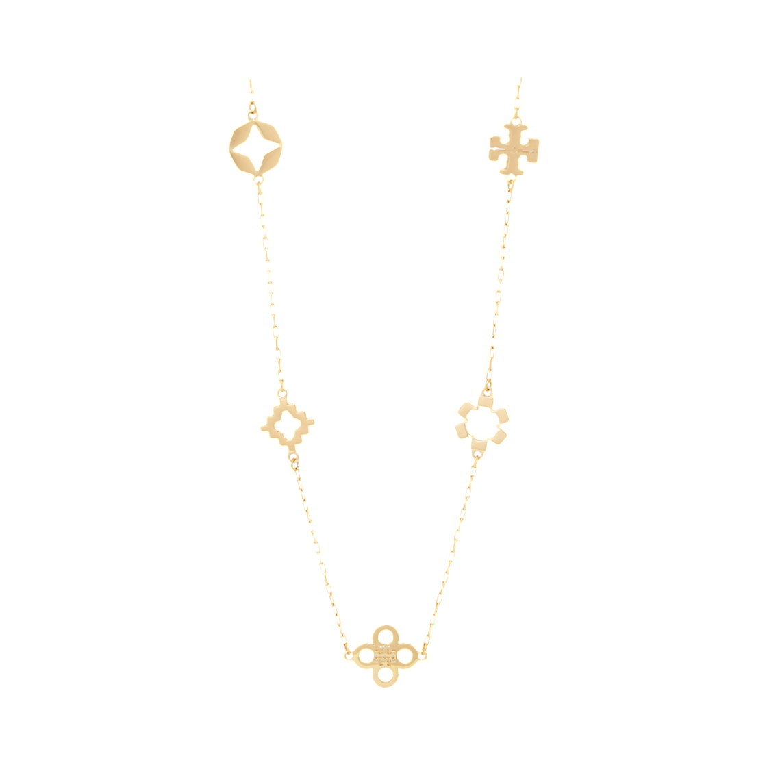 153710-720 (W) Tory Burch Kira Clover Necklace Gold