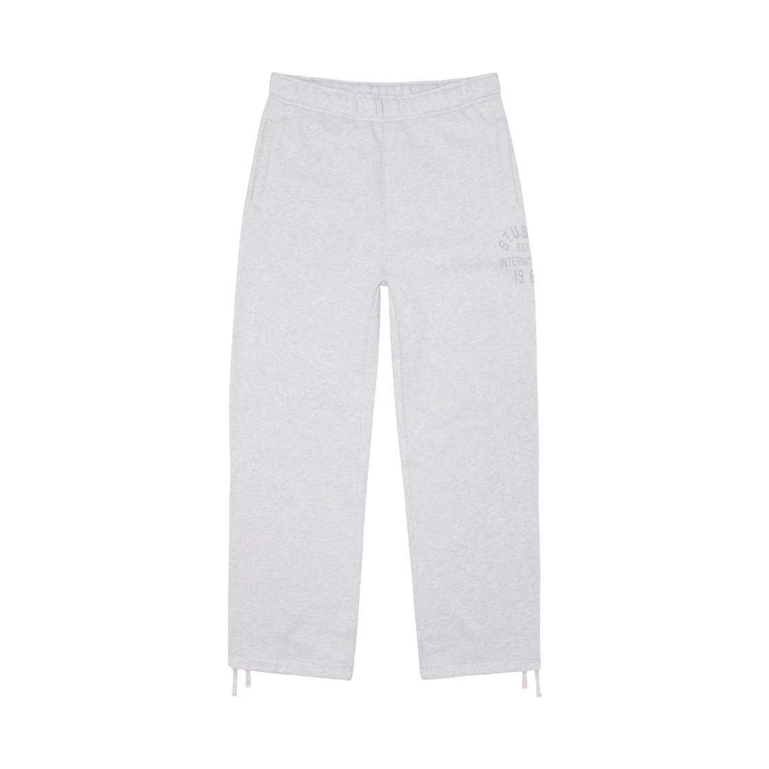 스투시 이스테블리시드 플리스 팬츠 애쉬 헤더