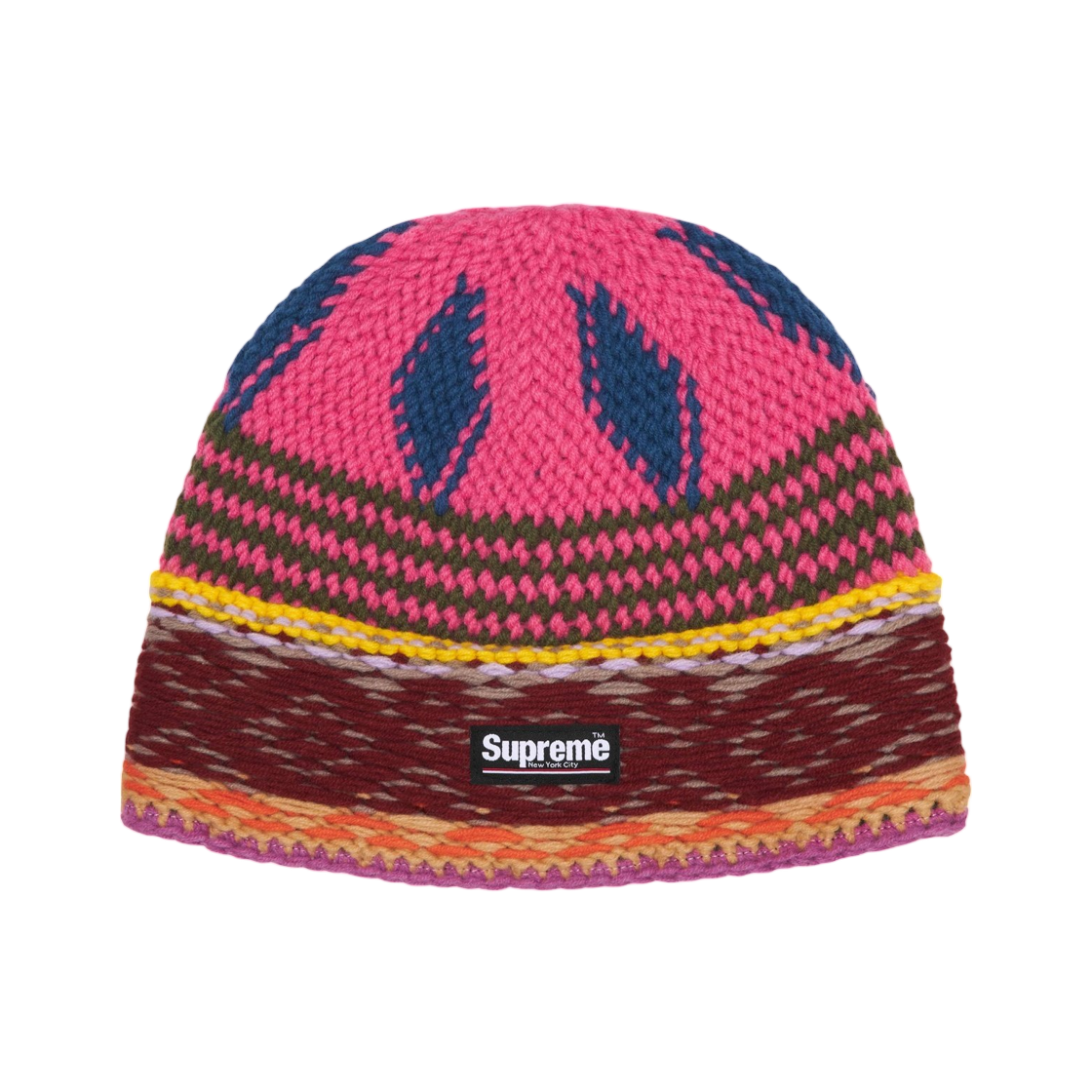 - Supreme Diamond Beanie Pink - 25FW