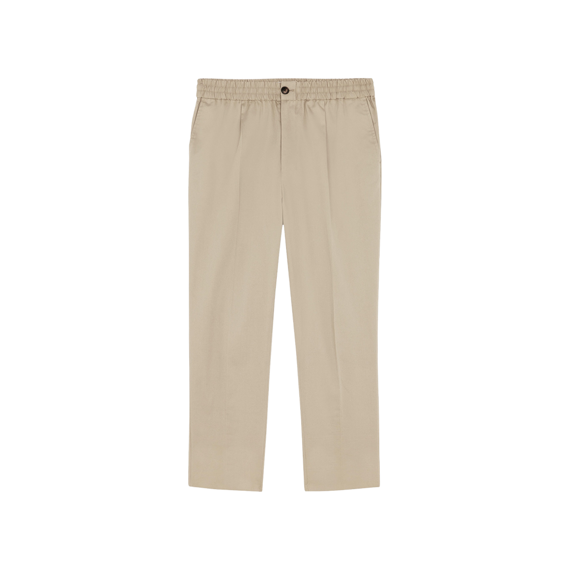 E21HT206-288-250 AMI Banding Cropped Pants Beige