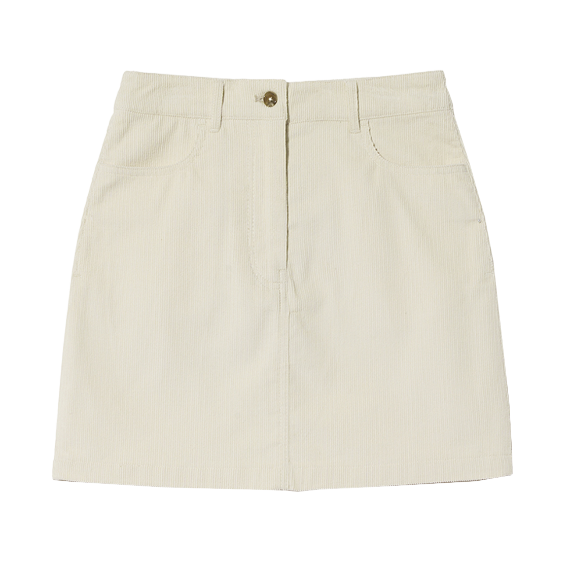 YEF1SK204ACR Yale Women’s Corduroy Short Skirt Cream