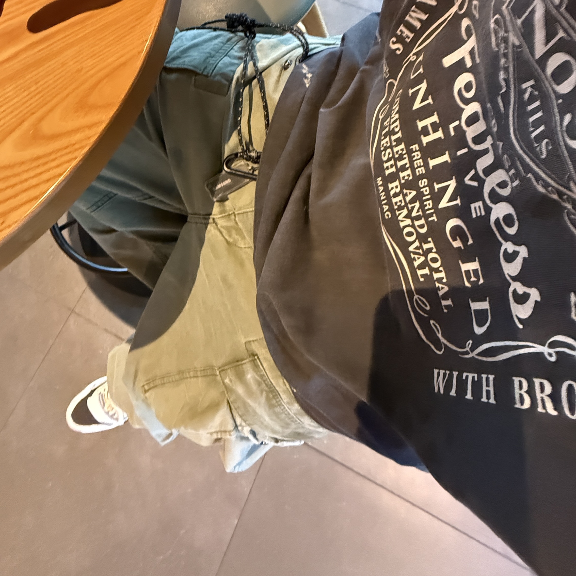 Neighborhood x Saint Mxxxxxx STHD Fearless T-Shirt Black - 25SS, Jordan 1 x Travis Scott Retro Low OG SP Sail and Ridgerock 착용 스타일 - 1