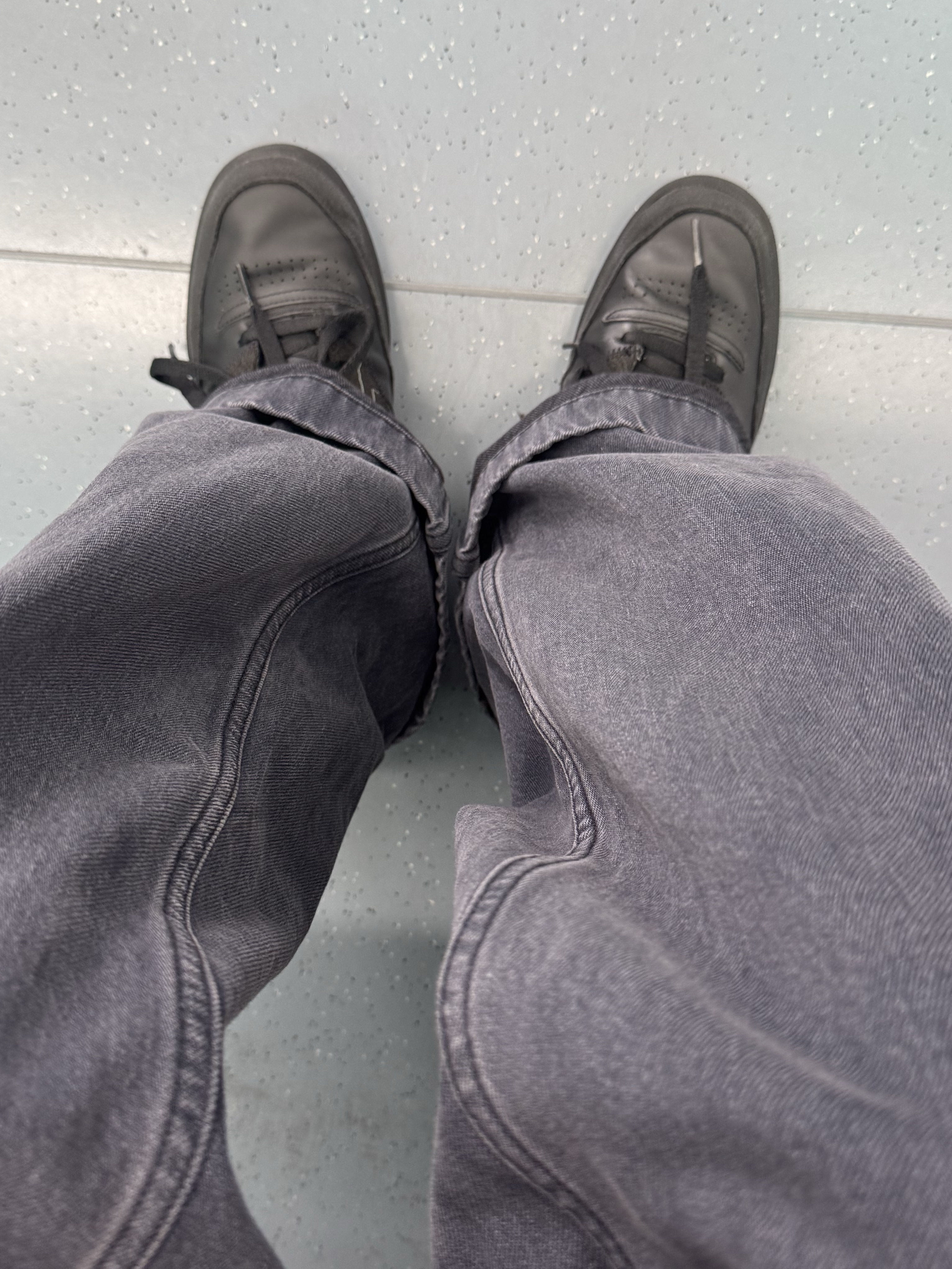 Reebok x Maison Margiela Club C Memory of Shoes Black 착용 스타일